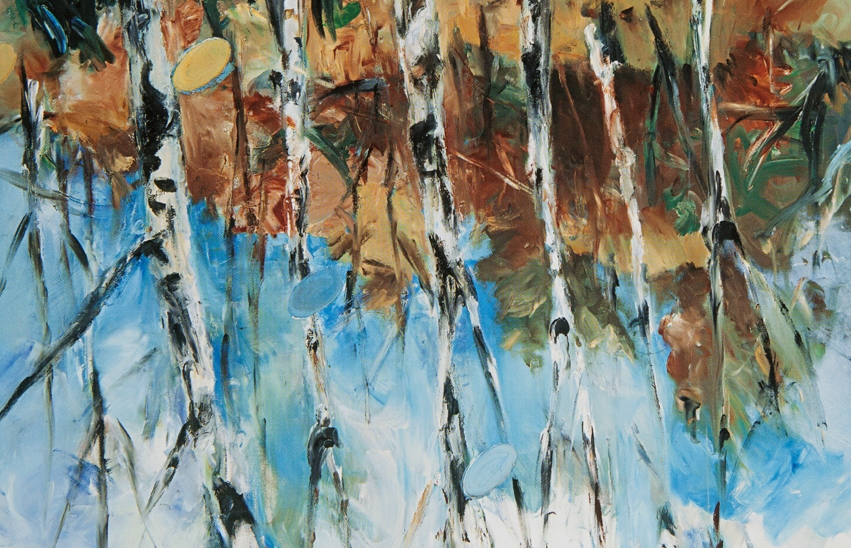 Georg Baselitz
Fingermalarei - Birken
1972, tuval üzerine yağlıboya, 162 x 130 cm